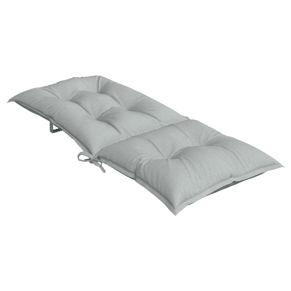 Jastuci za stolice 4 kom svjetlosivi 120 x 50 x 7 cm od tkanine