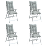 Jastuci za stolice 4 kom svjetlosivi 120 x 50 x 7 cm od tkanine