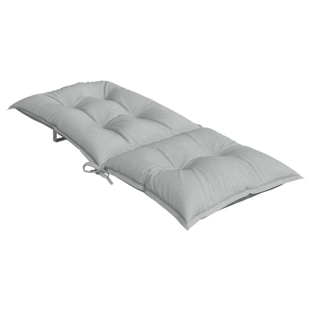 Jastuci za stolice 6 kom svjetlosivi 120x50x7 cm od tkanine
