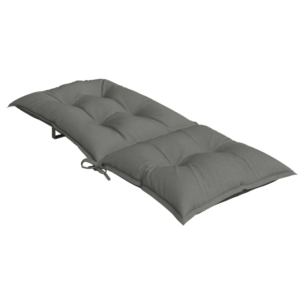Jastuci za stolice 4 kom tamnosivi 120x50x7 cm od tkanine