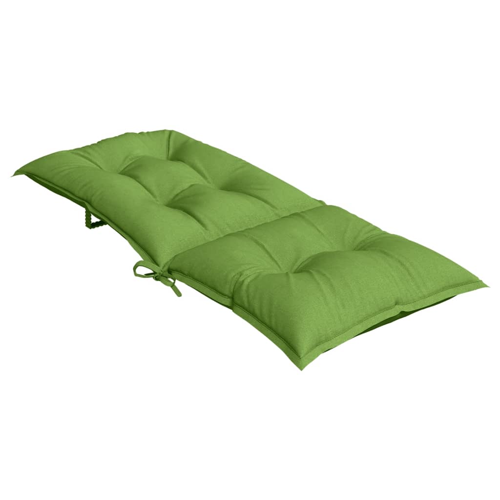 Jastuci za stolice 4 kom prošarano zelena 120x50x7cm od tkanine