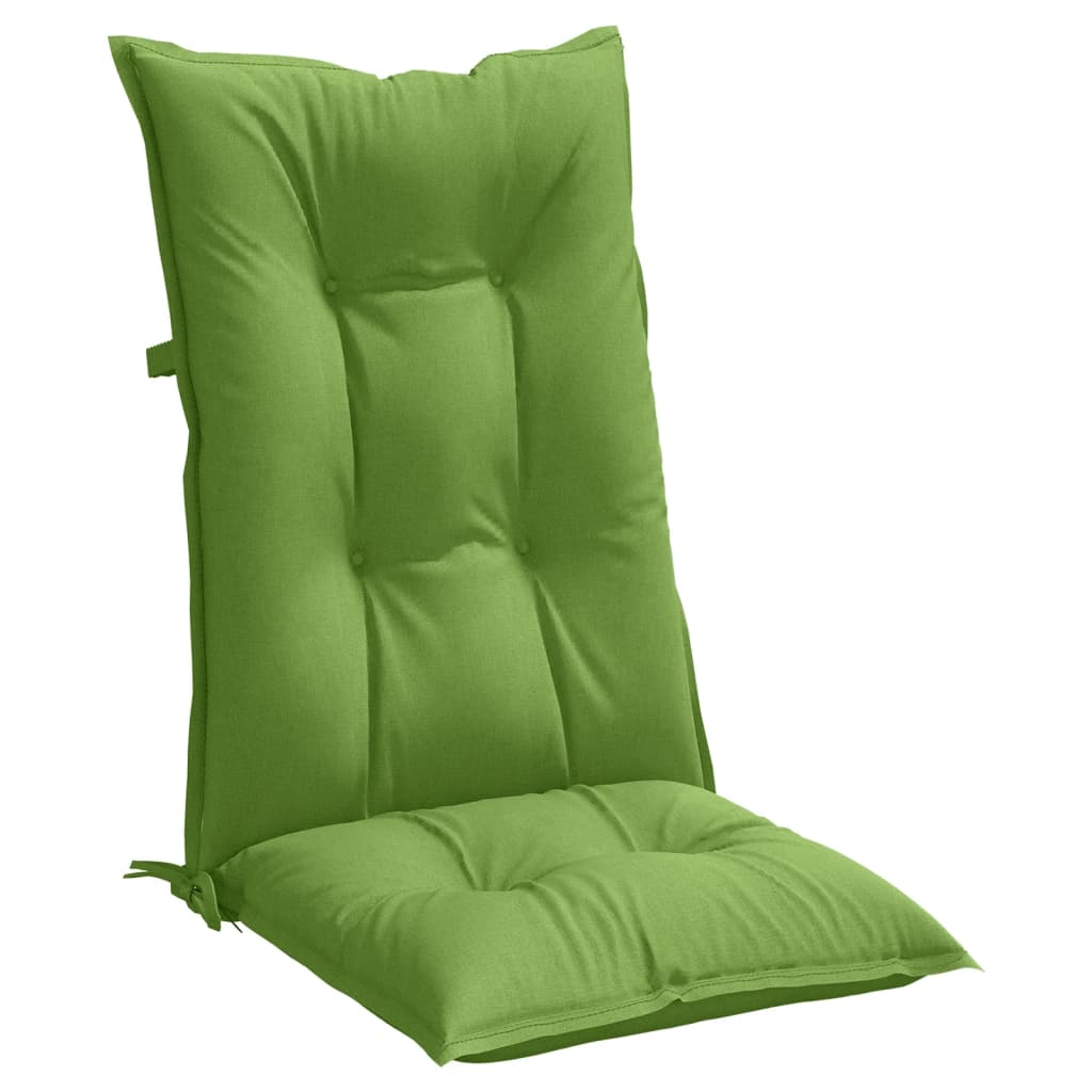 Jastuci za stolice 6 kom prošarano zelena 120x50x7cm od tkanine
