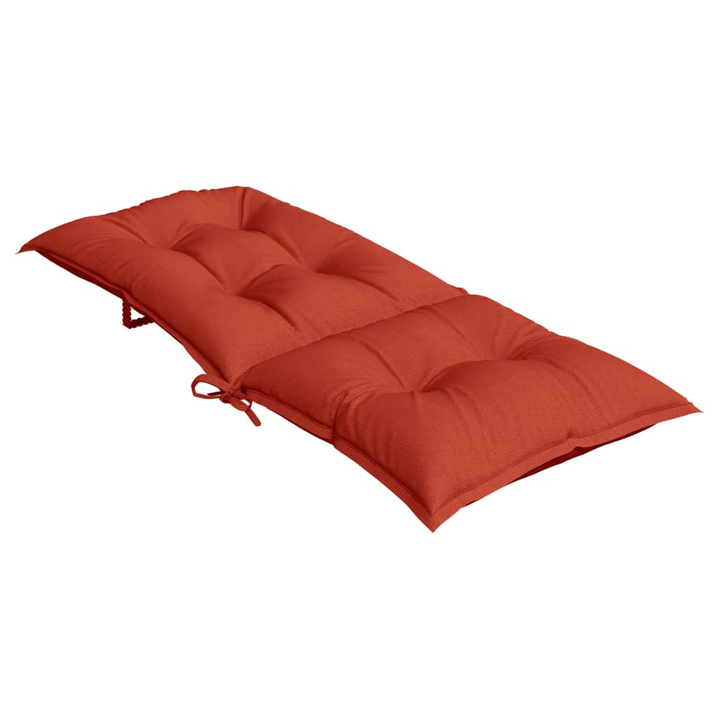 Jastuci za stolice 4 kom prošarano crvena 120x50x7cm tkanina