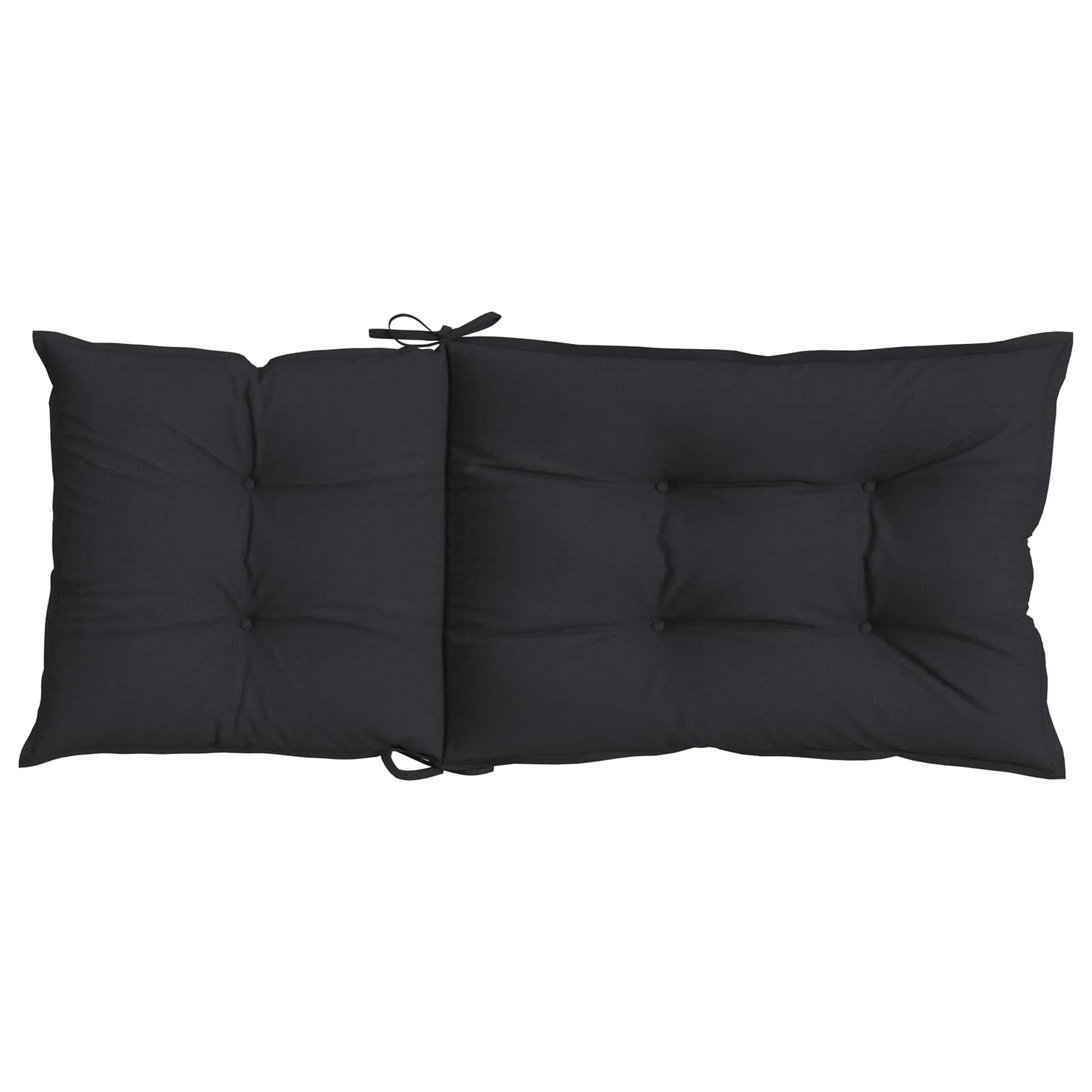 Set Jastučića za Stolicu s Visokim Naslonom 4 pcs Melange Crna