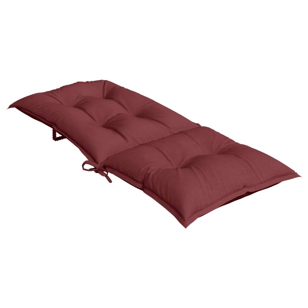 Jastuci za stolice 6 kom prošarano boja vina 120x50x7cm tkanine