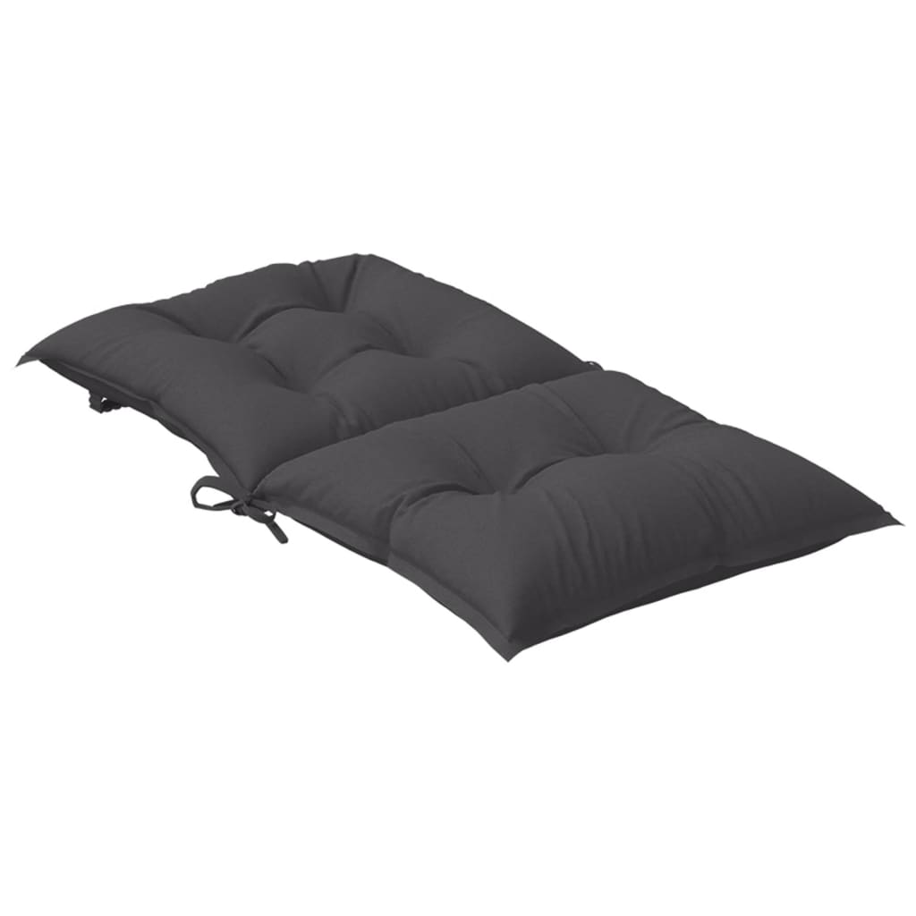 Jastuci za stolice 4 kom prošarano antracit 100x50x7 cm tkanina