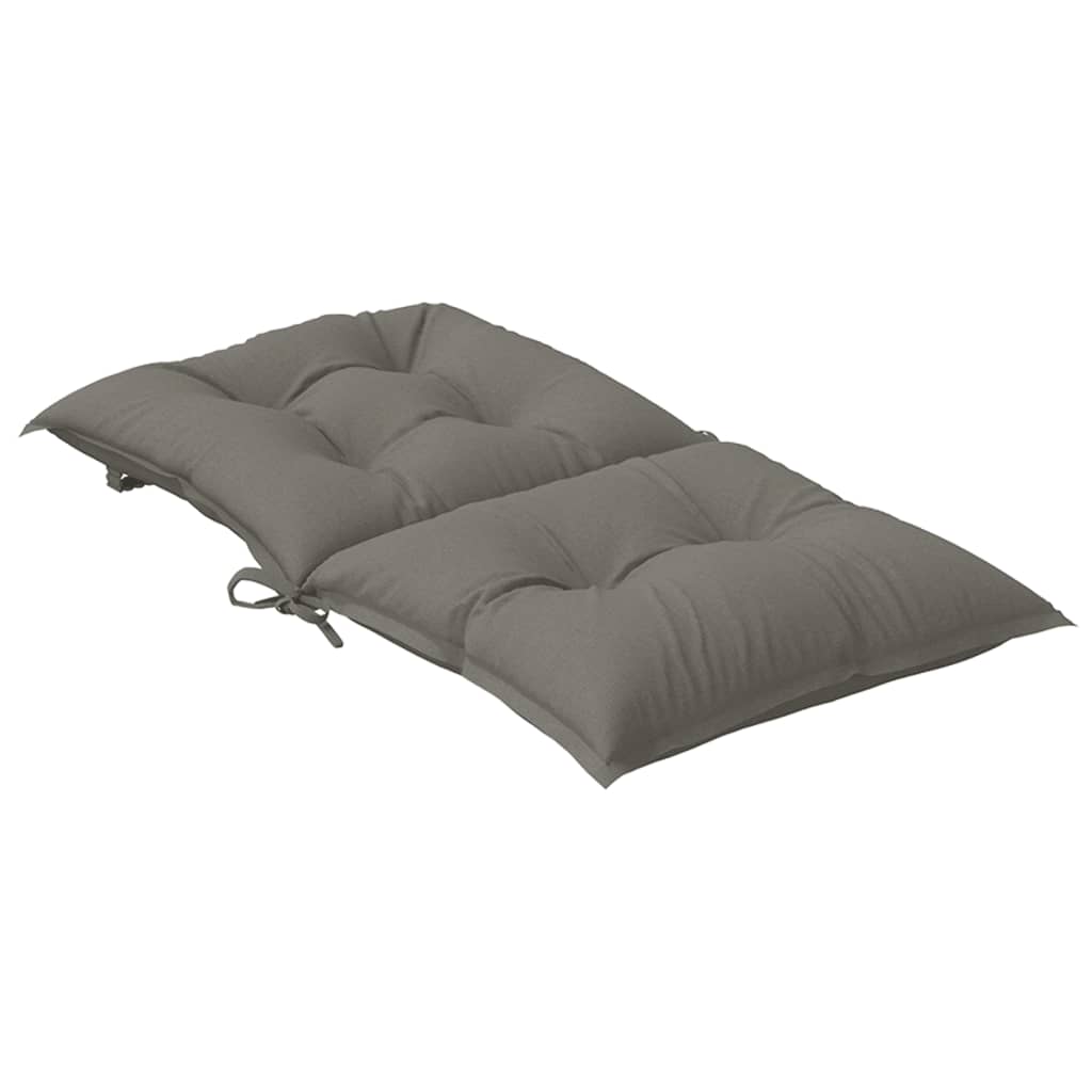 Jastuci za stolice 2 kom prošarano tamnosiva 120x50x7cm tkanina