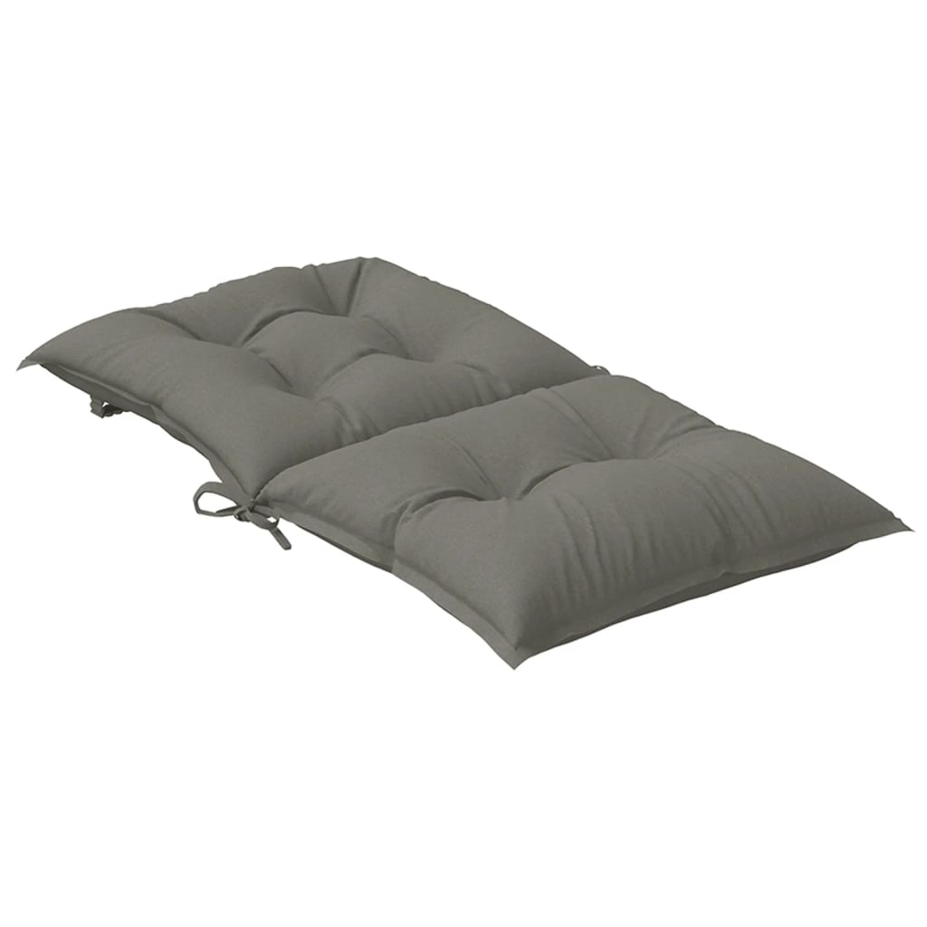 Jastuci za stolice 6 kom prošarano tamnosiva 120x50x7cm tkanina