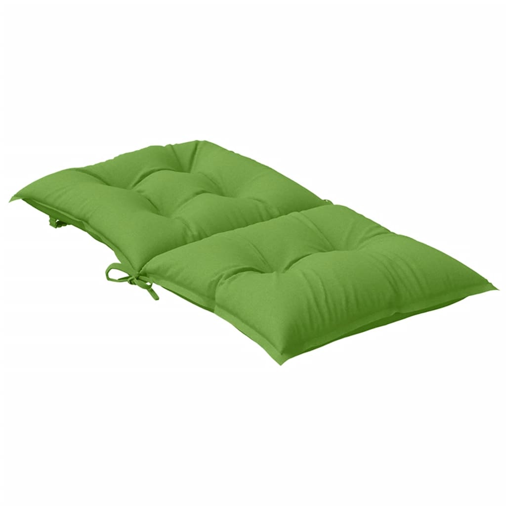 Jastuci za stolice 4 kom prošarano zelena 100x50x7 cm tkanina