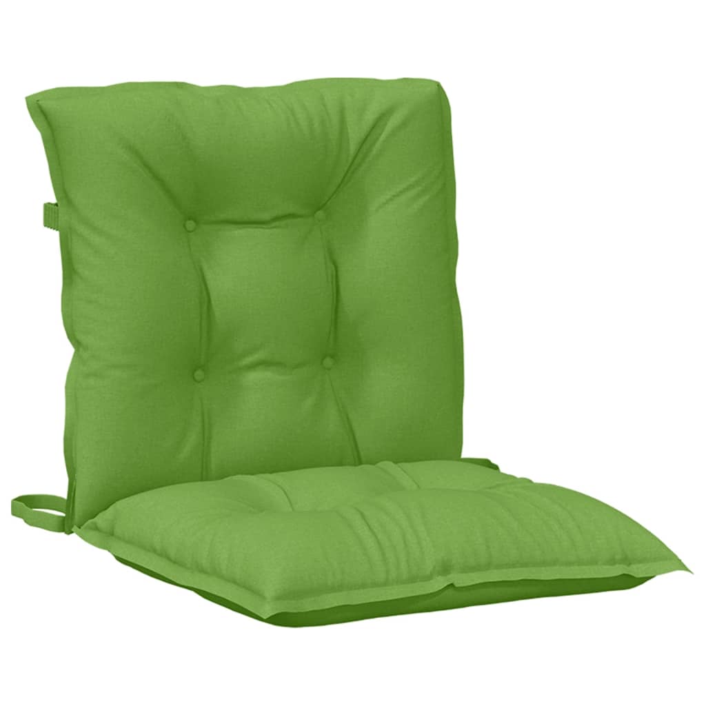 Jastuci za stolice 6 kom prošarano zelena 100x50x7 cm tkanina