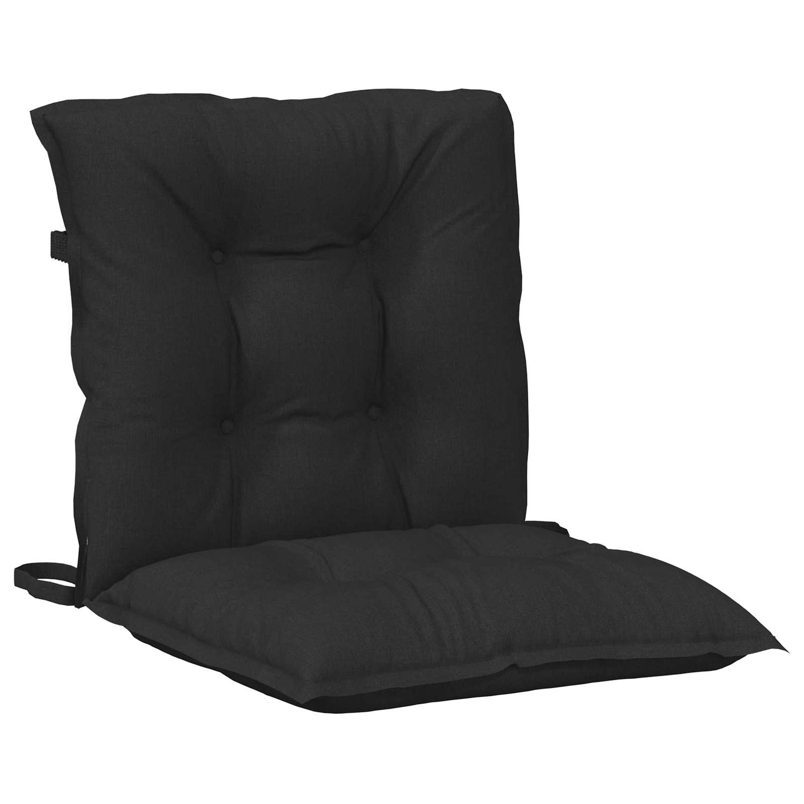Set jastučića za nisku stolicu 6 pcs Melange crna