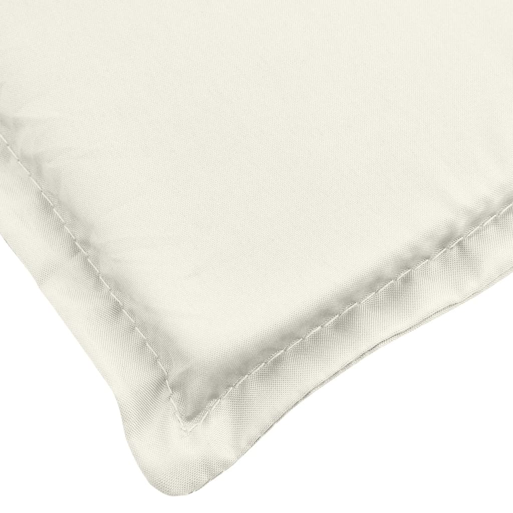 Jastuci za stolice 4 kom prošarano krem 120x50x4 cm tkanina