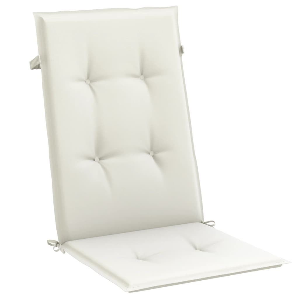 Jastuci za stolice 6 kom prošarano krem 120x50x4 cm tkanina