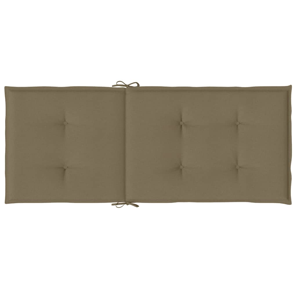 Jastuci za stolice 2 kom prošarano smeđesivi 120x50x4cm tkanina