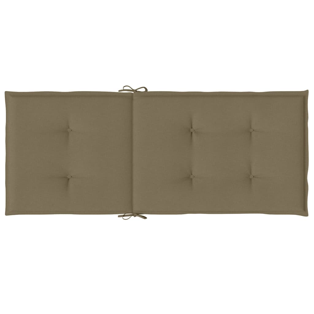 Jastuci za stolice 4 kom prošarano smeđesivi 120x50x4cm tkanina