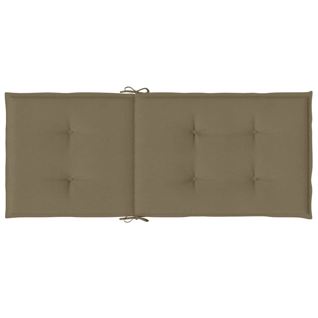 Jastuci za stolice 6 kom prošarano smeđesivi 120x50x4cm tkanina