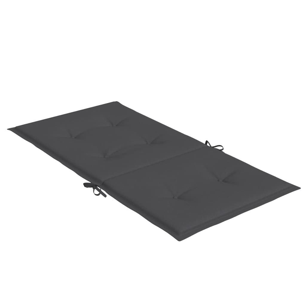 Jastuci za stolice 2 kom prošarano antracit 100x50x7 cm tkanine