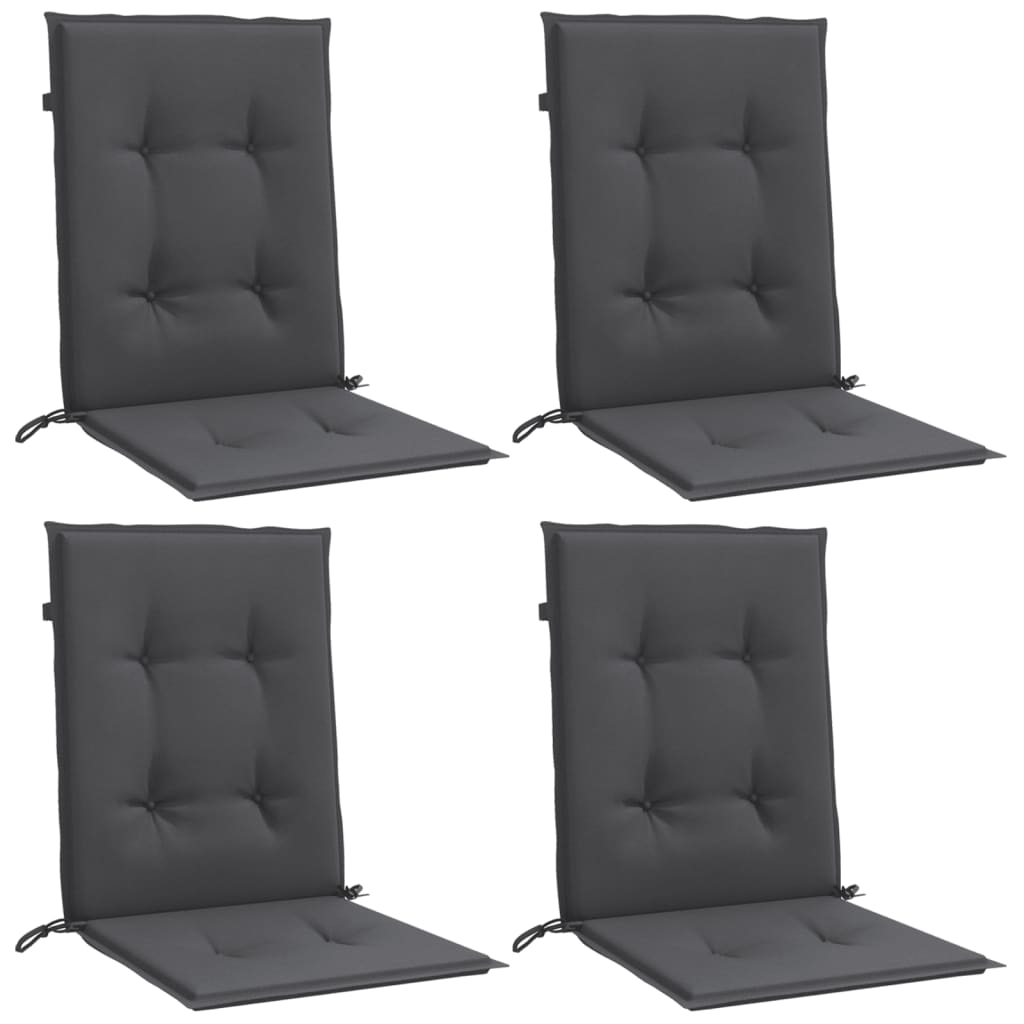 Jastuci za stolice 4 kom antracit 100 x 50 x 7 cm od tkanine