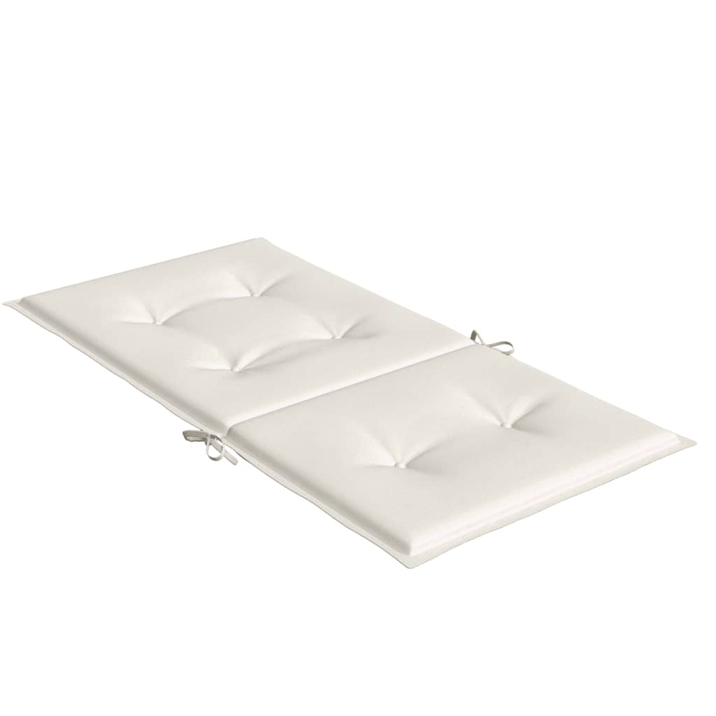 Jastuci za stolice 6 kom prošarano krem 100x50x4 cm tkanina