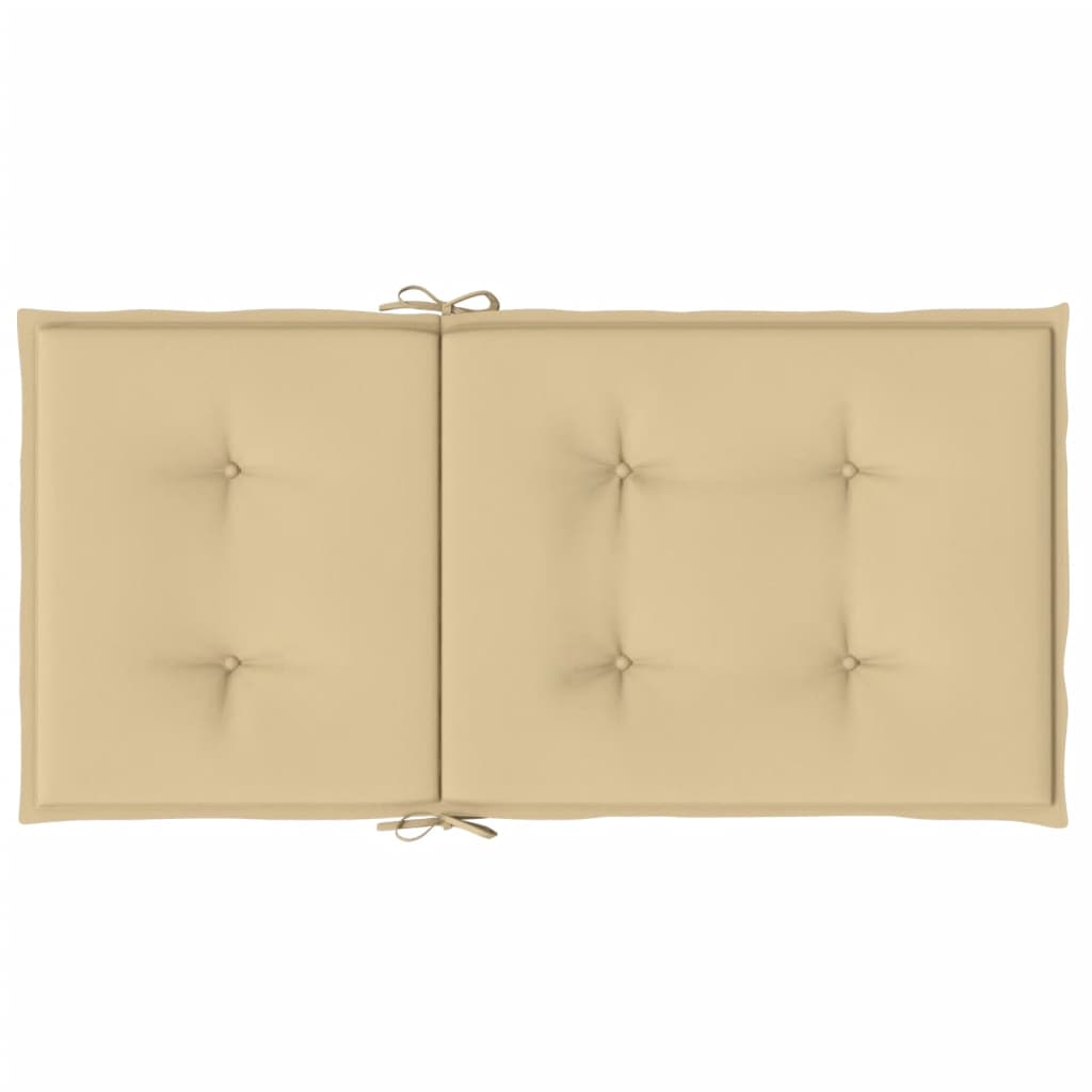 Jastuci za stolice 2 kom prošarano bež 100x50x4 cm od tkanine