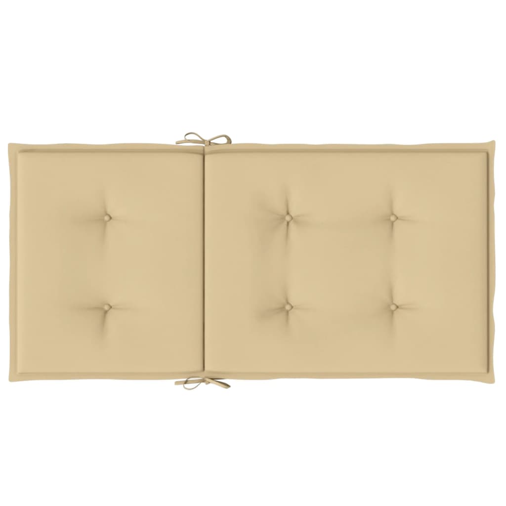 Jastuci za stolice 6 kom prošarano bež 100x50x4 cm od tkanine