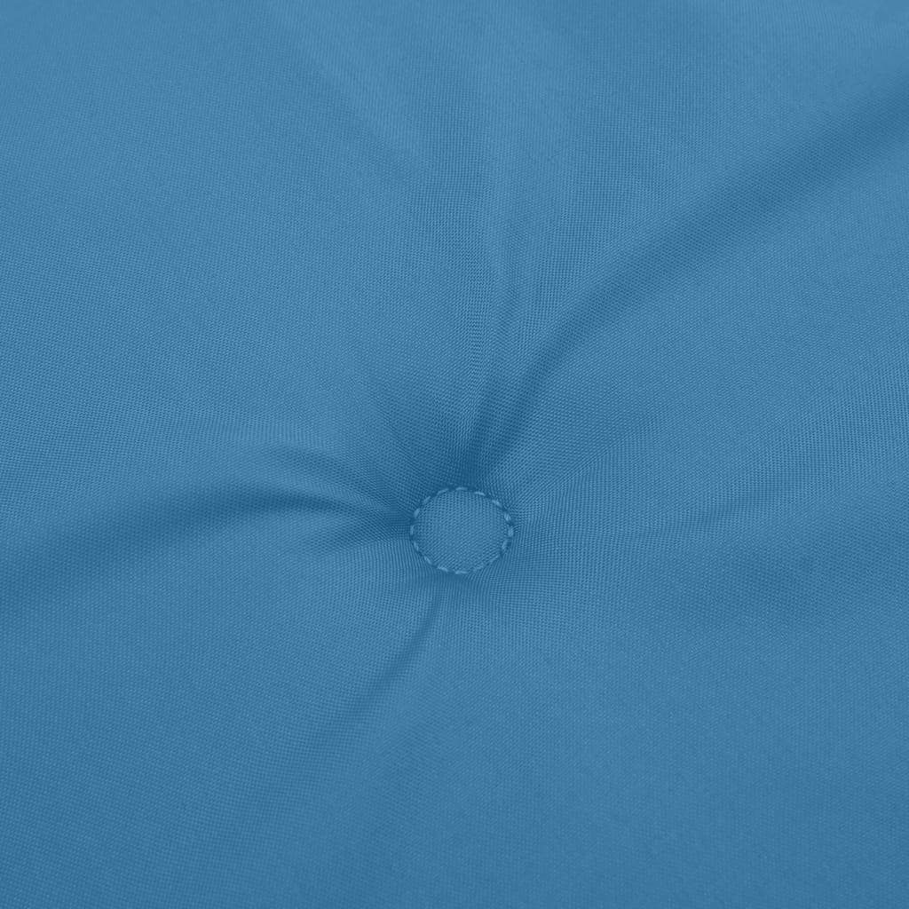Jastuci za stolice 2 kom prošarano plavi 100x50x4 cm od tkanine