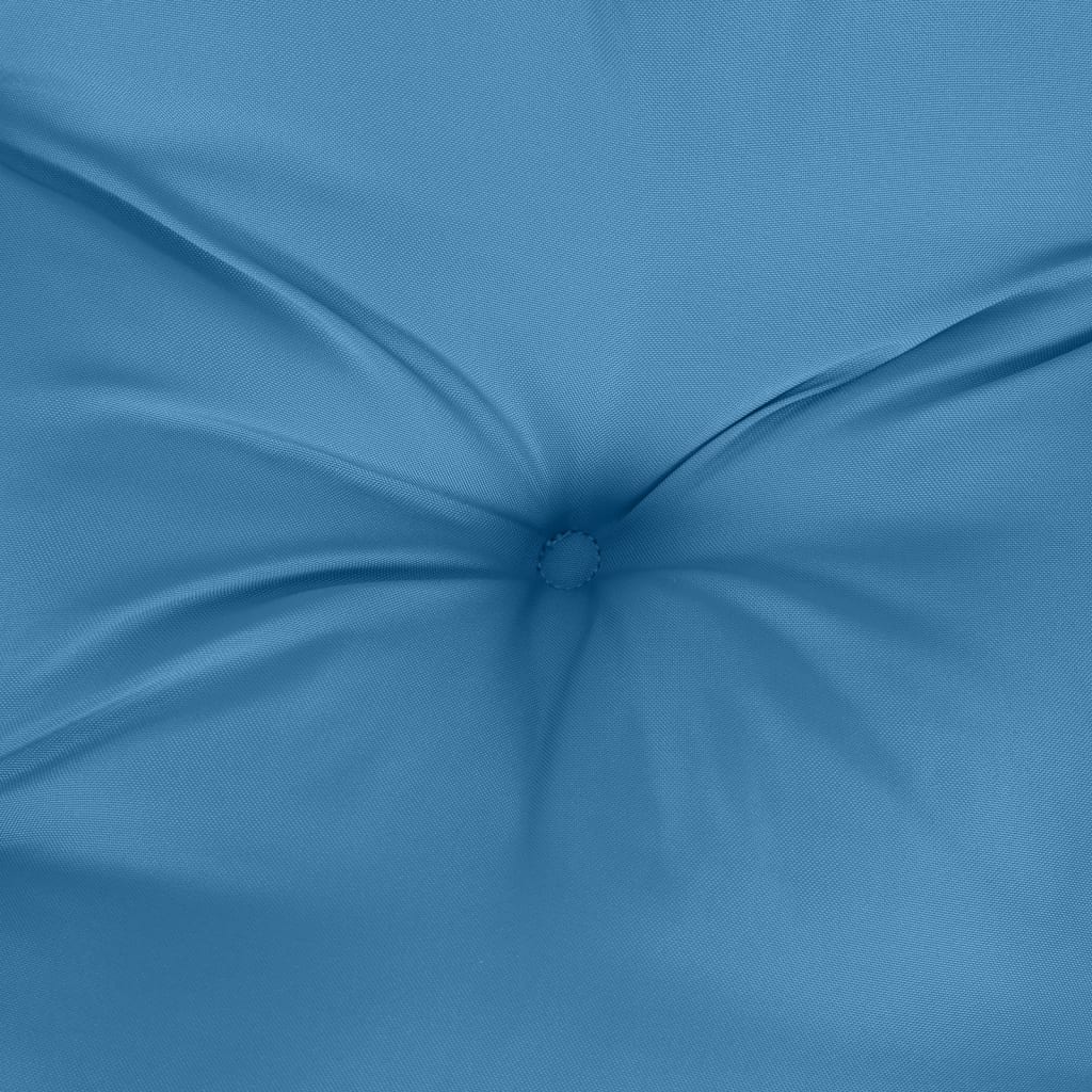 Jastuk za vrtnu klupu prošarano plavi 100x50x7 cm tkanina