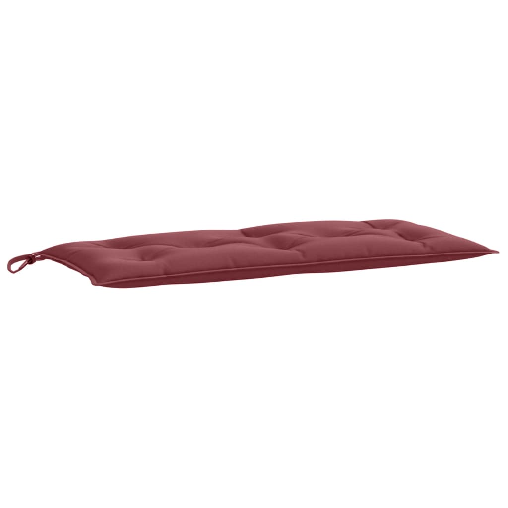 Jastuk za vrtnu klupu prošarano crvena vina 100x50x7cm tkanina