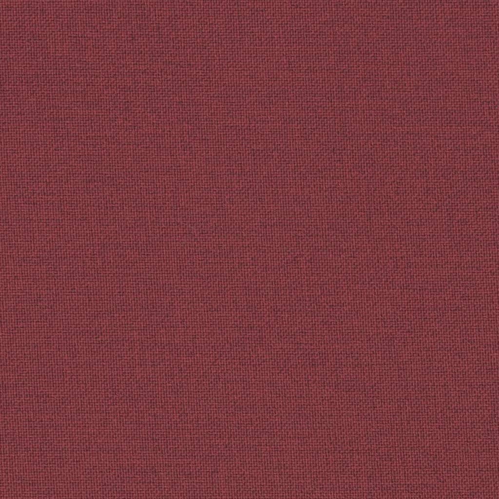 Jastuk za vrtnu klupu crvena boja vina 150x50x7 cm od tkanine