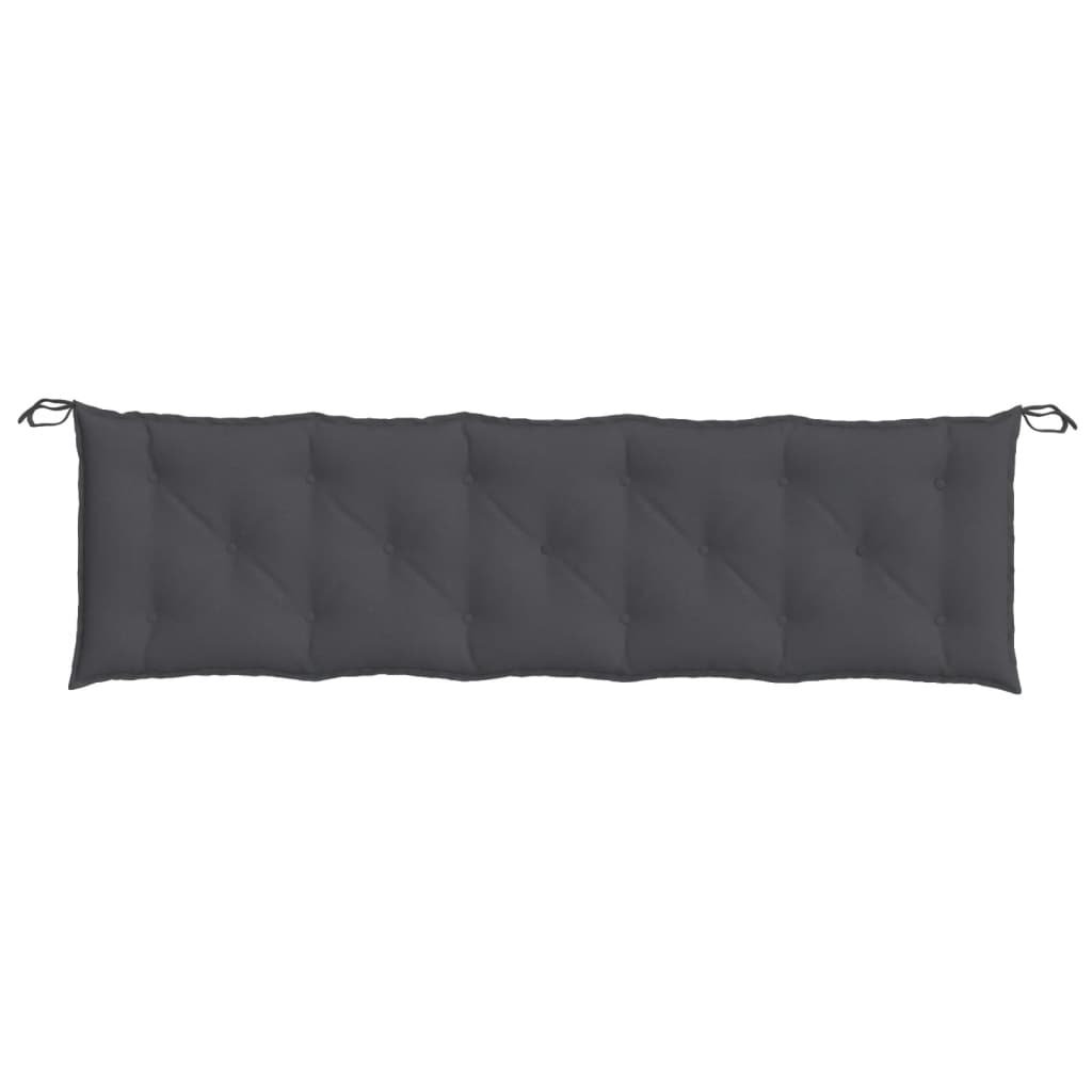 Jastuk za vrtnu klupu prošarano antracit 180x50x7 cm tkanina