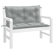 Jastuci za vrtnu klupu 2 kom svjetlosivi 100x50x7 cm tkanine