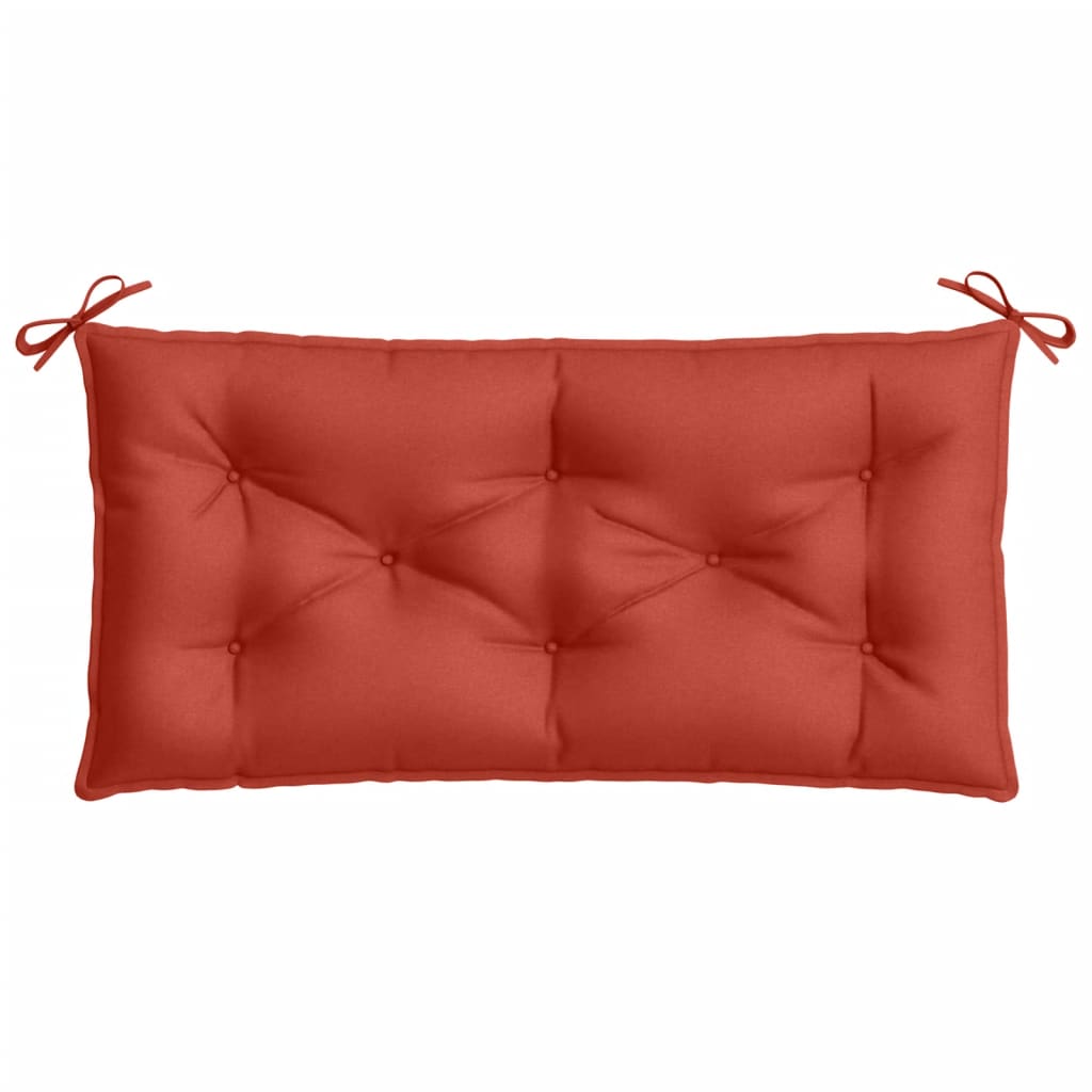 Jastuci za vrtnu klupu 2 kom Crvena vina 100x50x7 cm tkanina