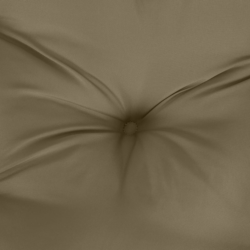 Jastuci za vrtnu klupu 2 kom smeđesivi 100x50x7 cm tkanina