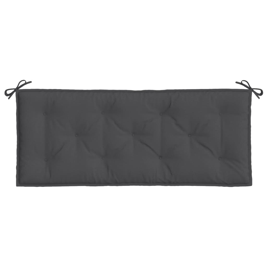 Jastuci za vrtnu klupu 2 kom antracit 120x50x7 cm tkanina