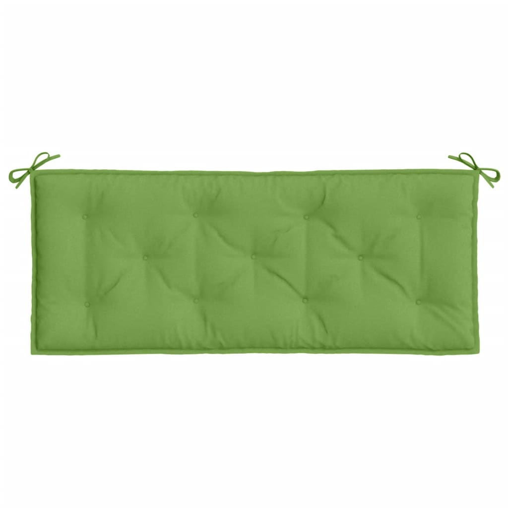 Jastuci za vrtnu klupu 2 kom zeleni 120x50x7 cm tkanina
