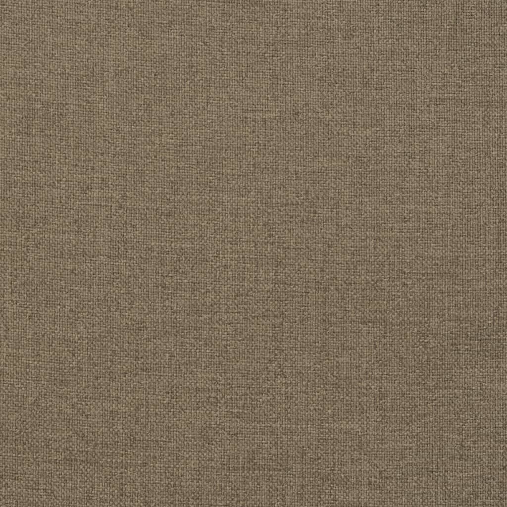 Jastuci za vrtnu klupu 2 kom smeđesivi 120x50x7 cm tkanina