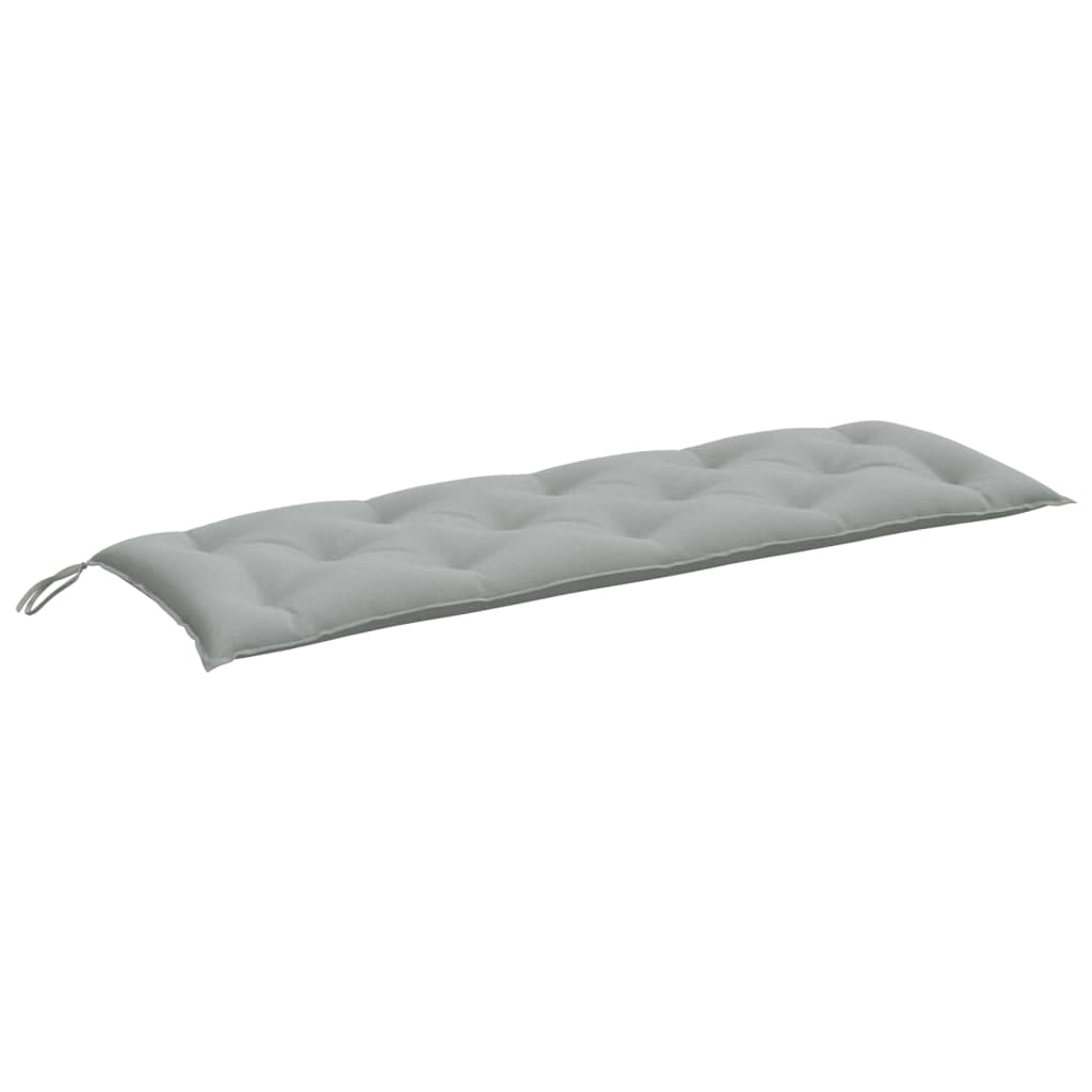 Jastuci za vrtnu klupu 2 kom svjetlosivi 150x50x7 cm tkanine
