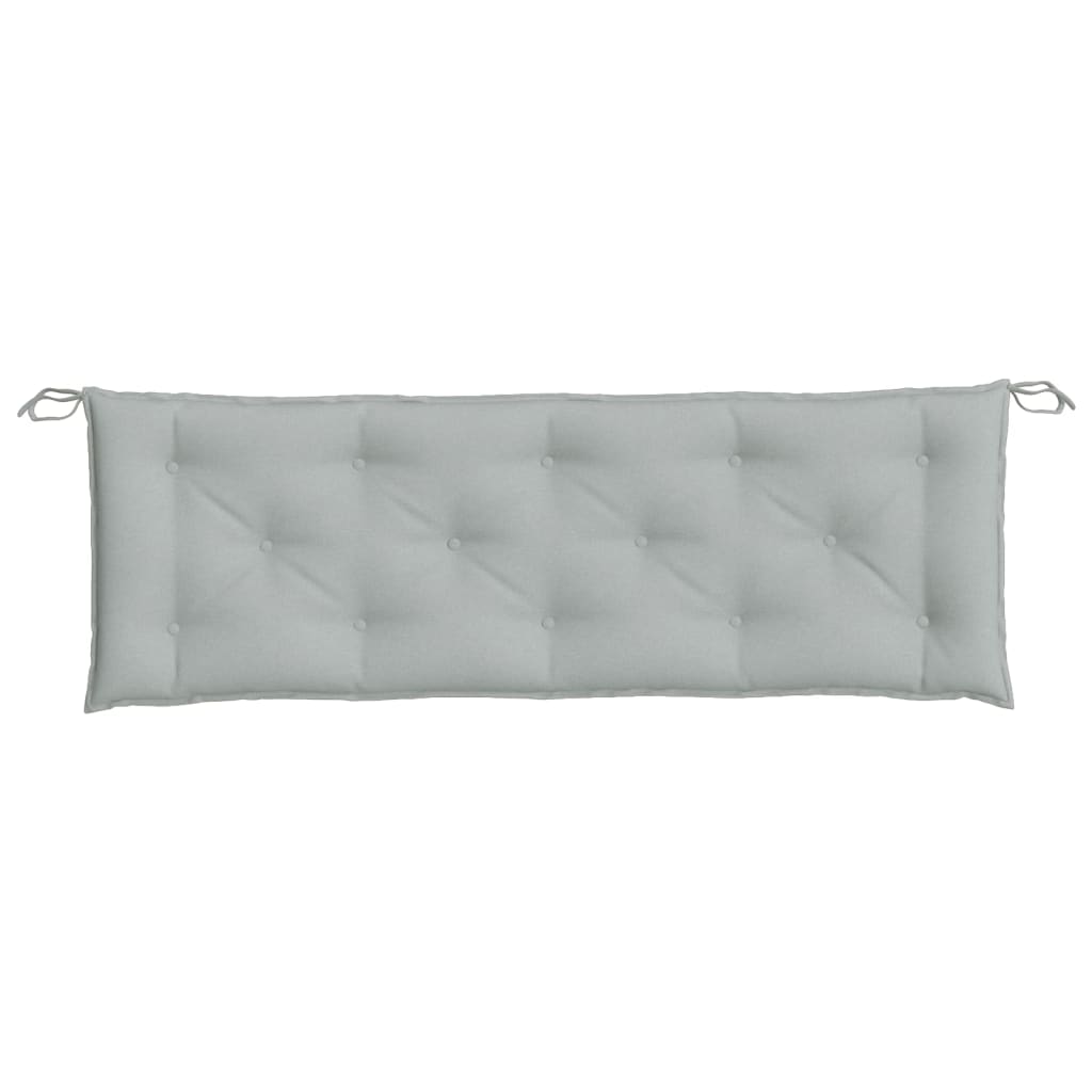 Jastuci za vrtnu klupu 2 kom svjetlosivi 150x50x7 cm tkanine