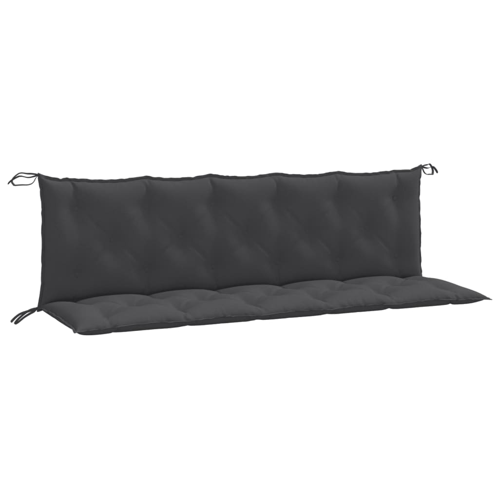 Jastuci za vrtnu klupu 2 kom antracit 180x50x7 cm tkanina
