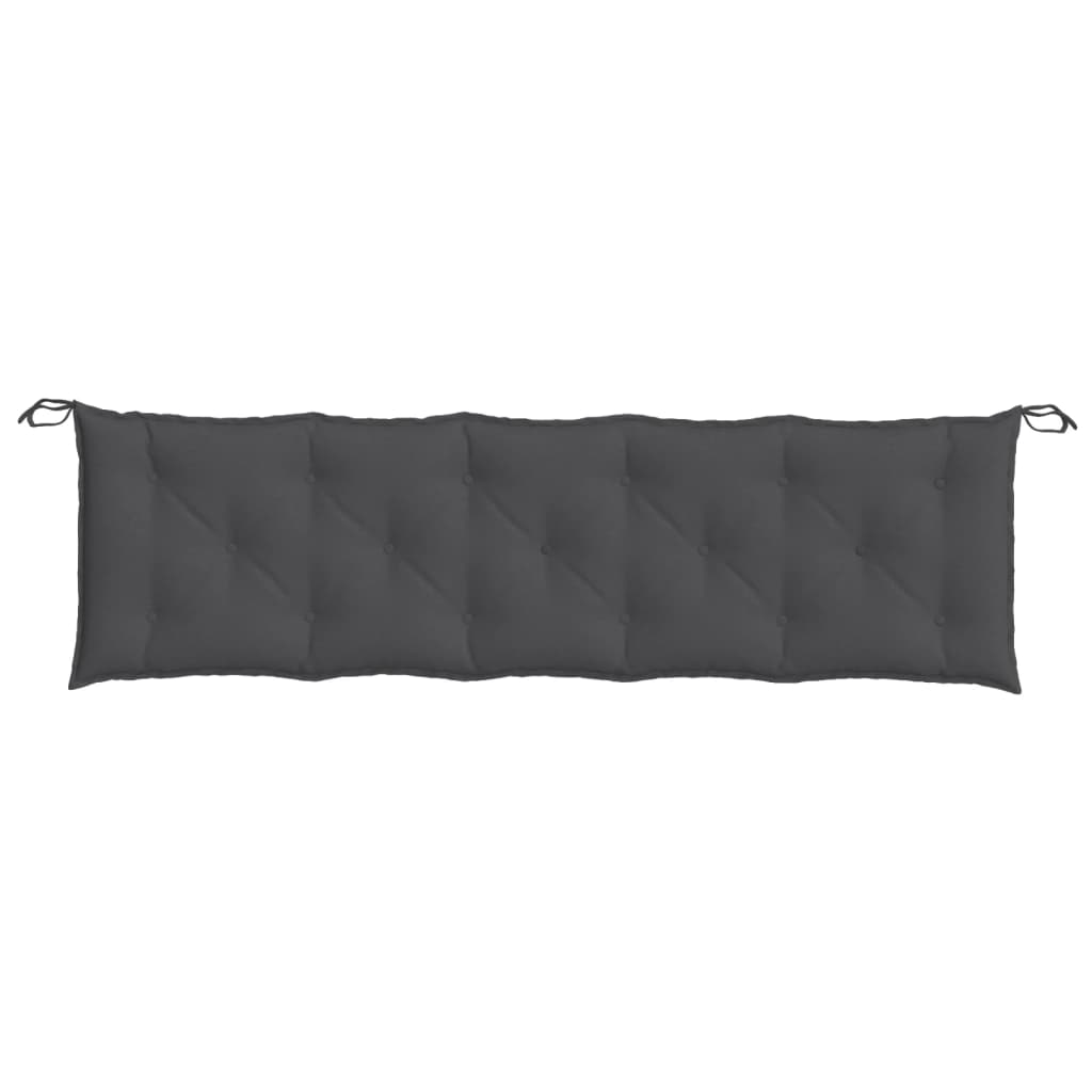 Jastuci za vrtnu klupu 2 kom antracit 180x50x7 cm tkanina