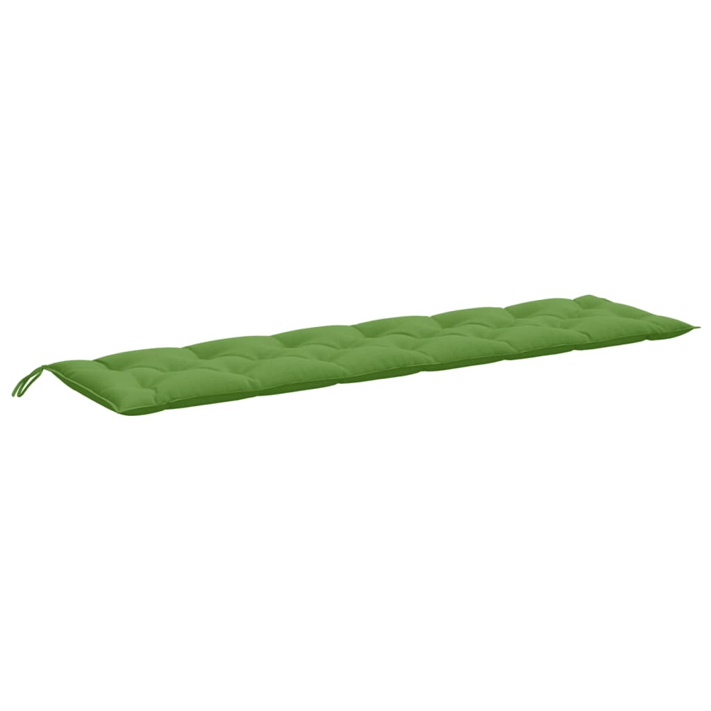 Jastuci za vrtnu klupu 2 kom zeleni 200x50x7 cm tkanina
