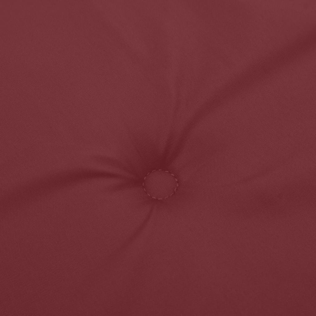Jastuci za vrtnu klupu 2 kom Crvena vina 200x50x7 cm tkanine