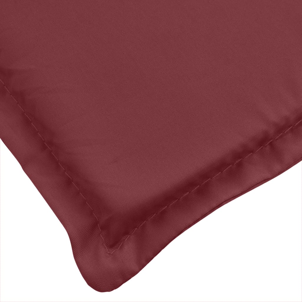 Jastuci za vrtnu klupu 2 kom Crvena vina 200x50x7 cm tkanine