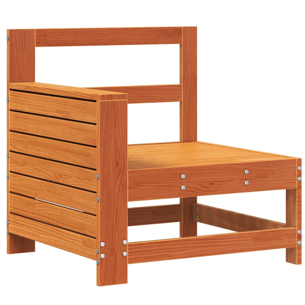 Vrtna sofa s naslonom za ruke smeđa 69x62x70,5 cm od borovine