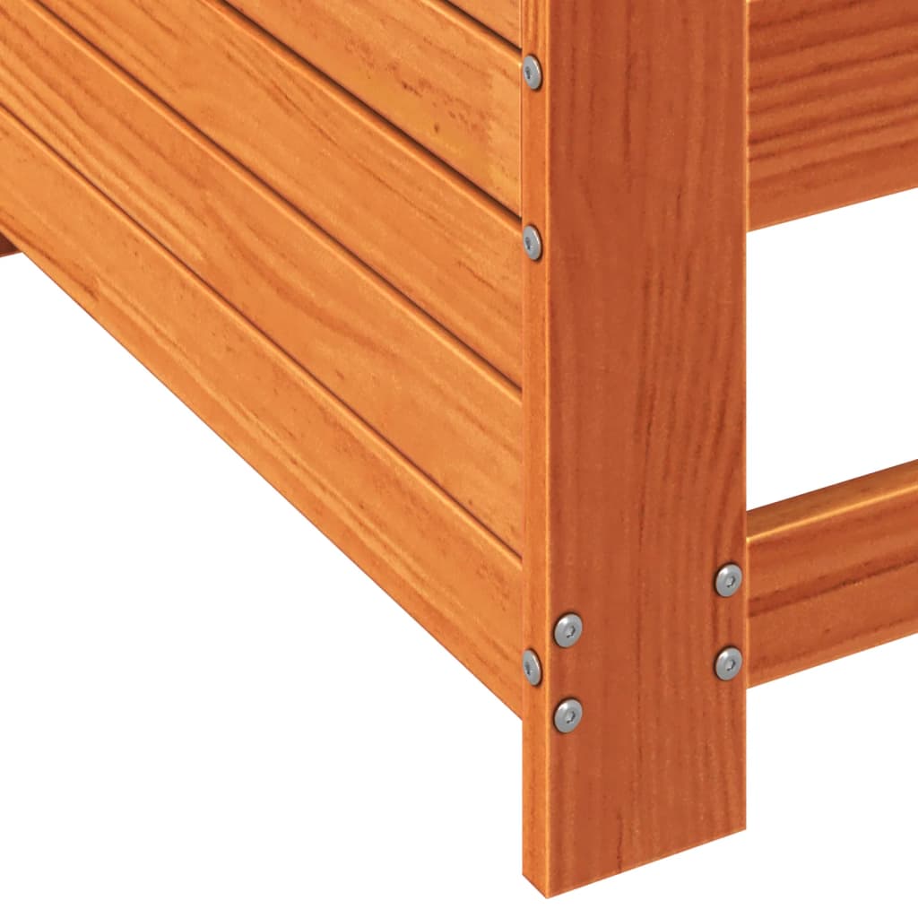 Vrtna sofa s naslonom za ruke smeđa 69x62x70,5 cm od borovine