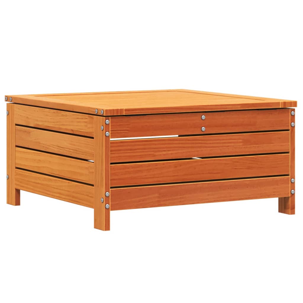 Vrtni tabure voštano smeđi 62x63,5x32 cm od masivne borovine