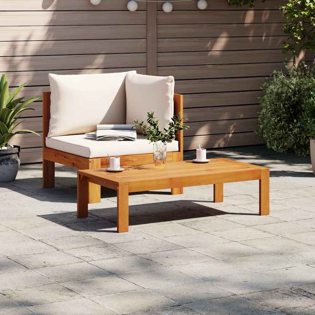 2-dijelni set vrtnih sofa s jastucima masivno bagremovo drvo