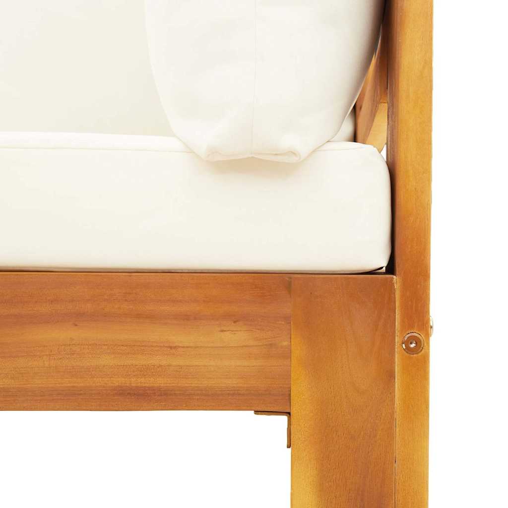 2-dijelni set vrtnih sofa s jastucima masivno bagremovo drvo