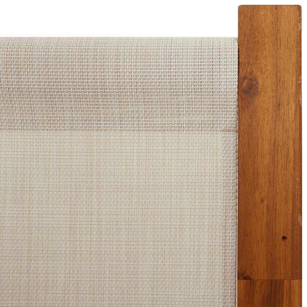 Sobna pregrada s 6 panela svjetlosiva 420x180 cm