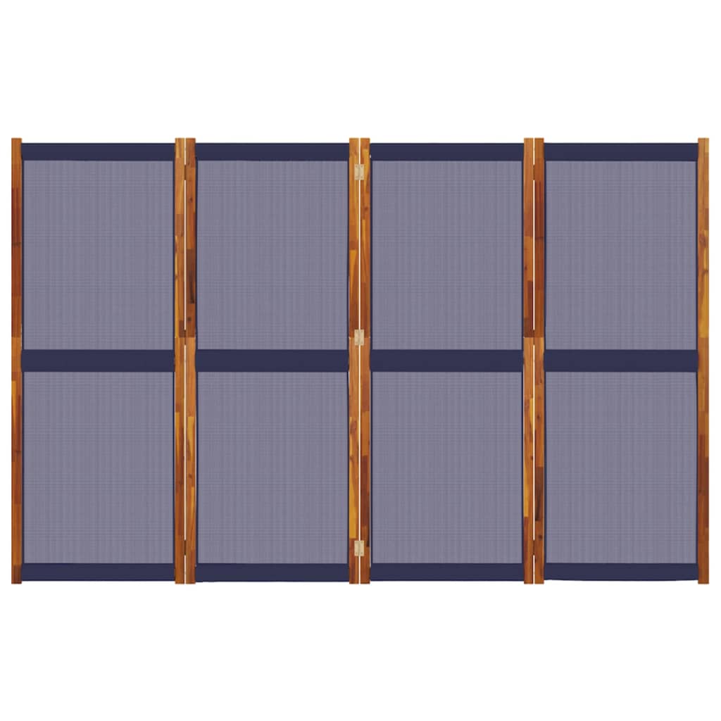 Sobna pregrada s 4 panela tamnoplava 280x180 cm
